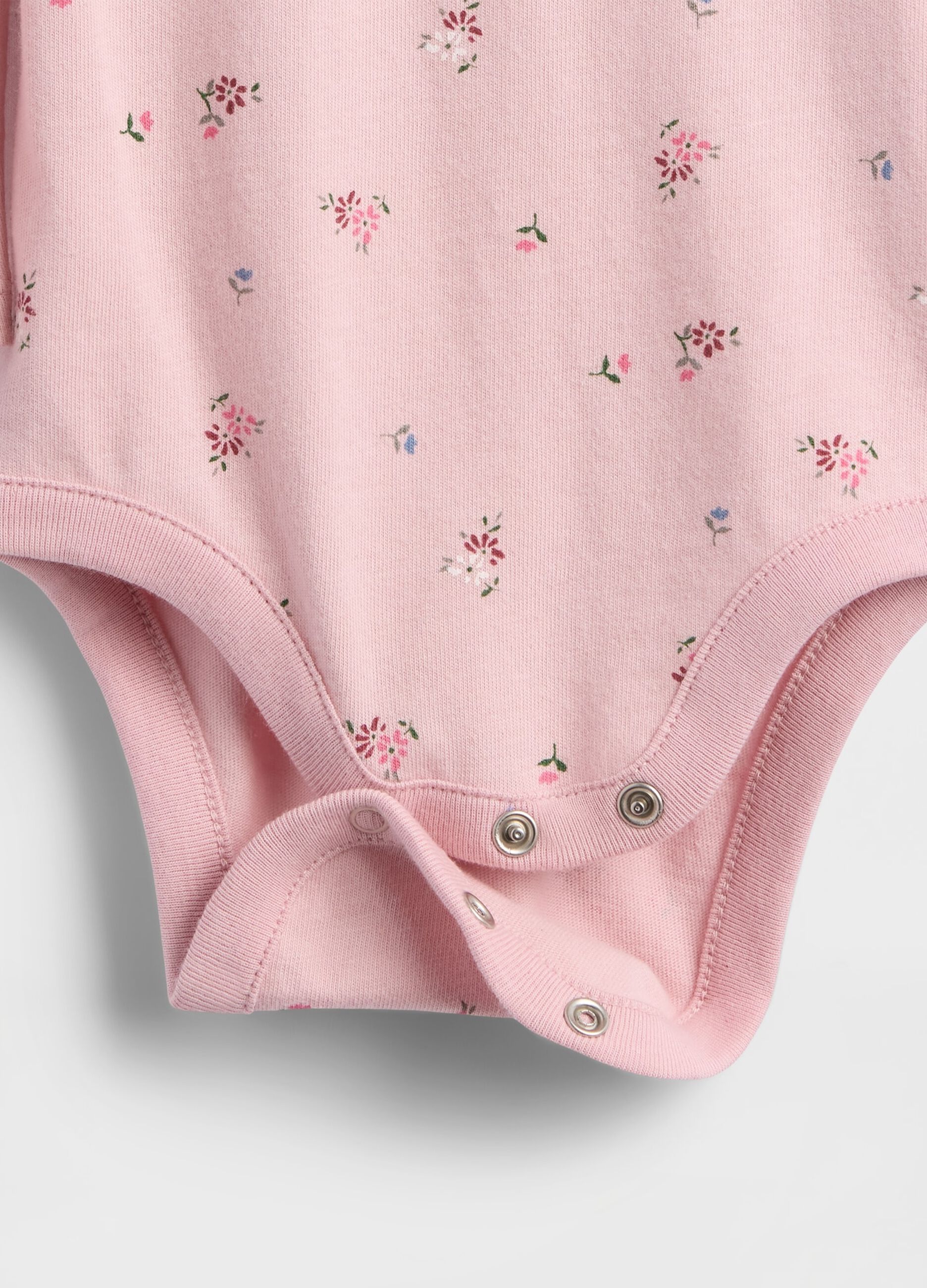 Body rosa in cotone con motivo floreale_3