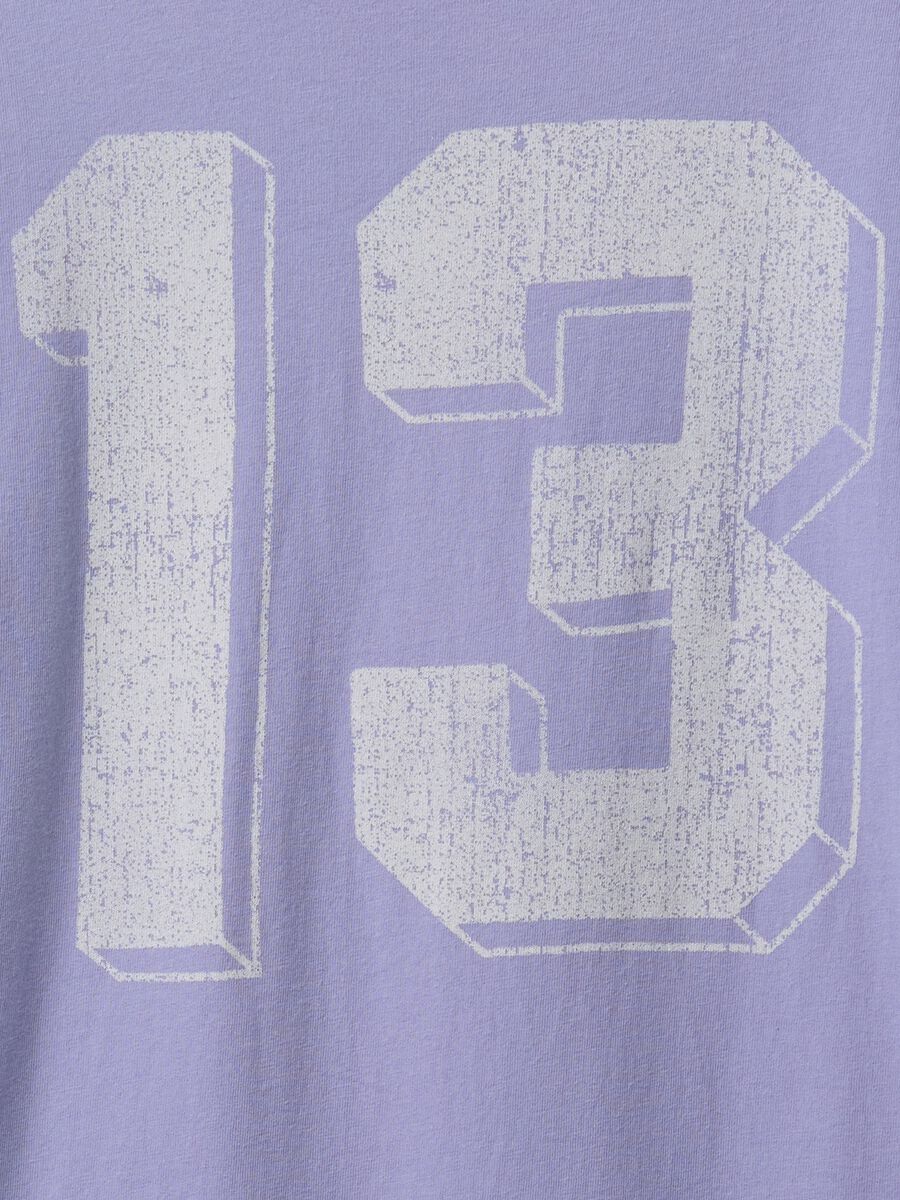 T-shirt viola con design sportivo Bambina_3