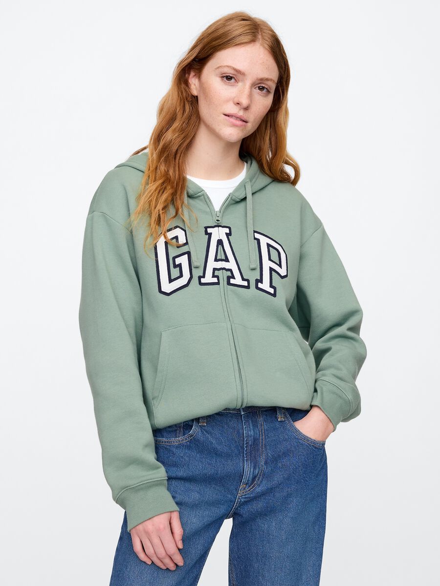 Hooded Sweatshirt with Logo Woman_0