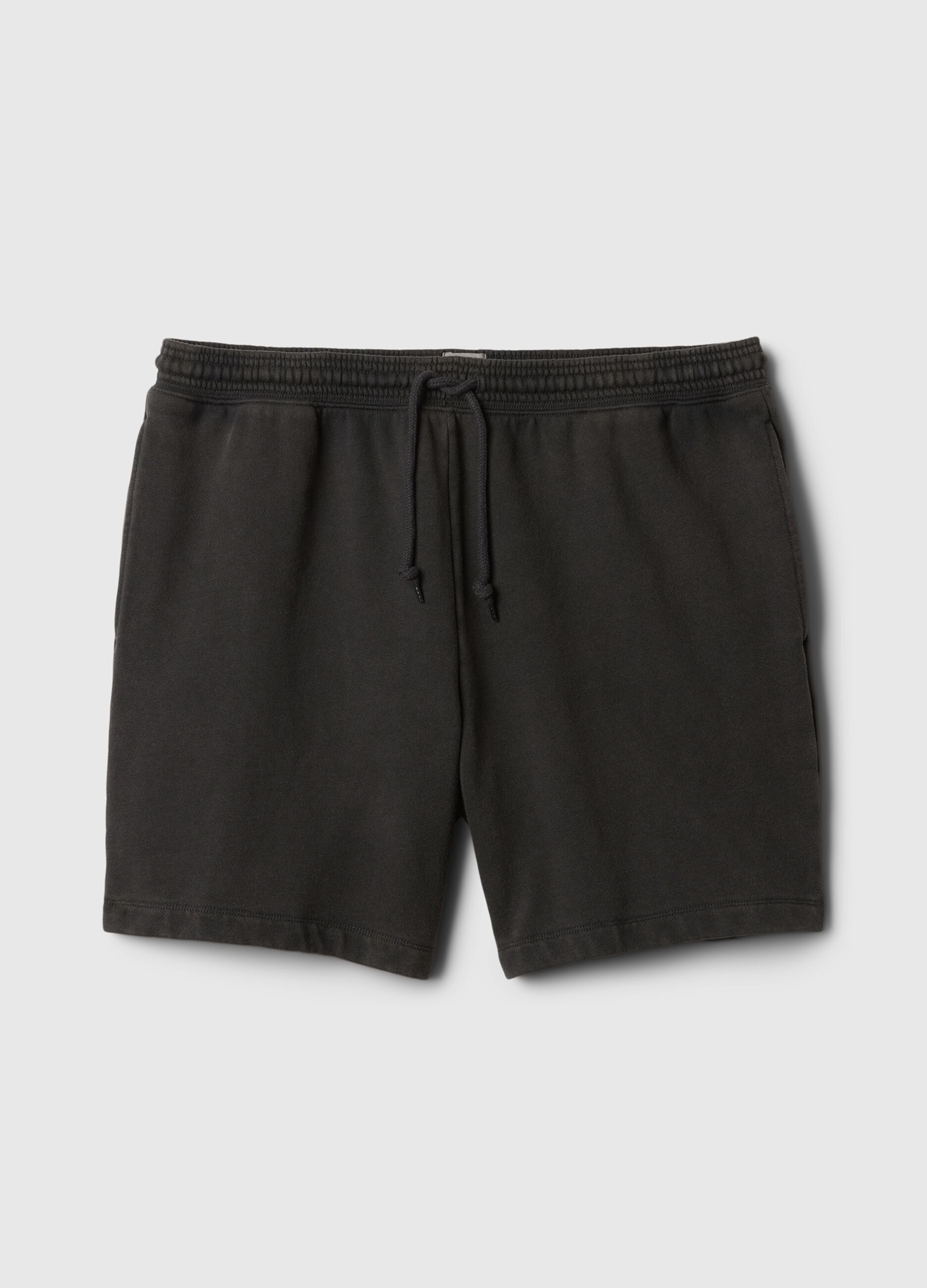 Bermuda jogger in felpa con coulisse_4