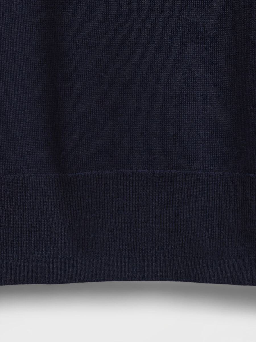 Maglione blu in lana Donna_4
