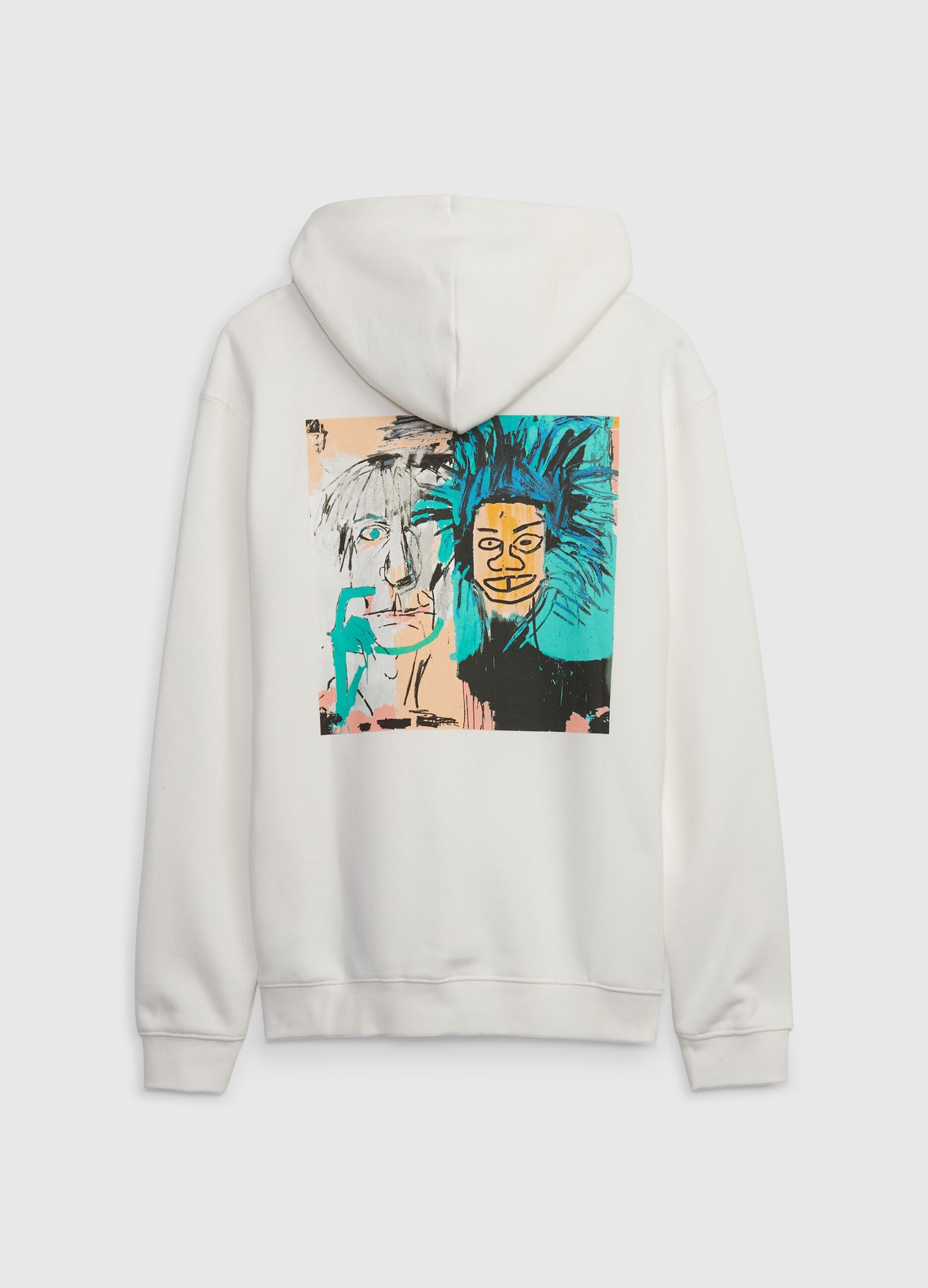 Hoodie with Basquiat print_1