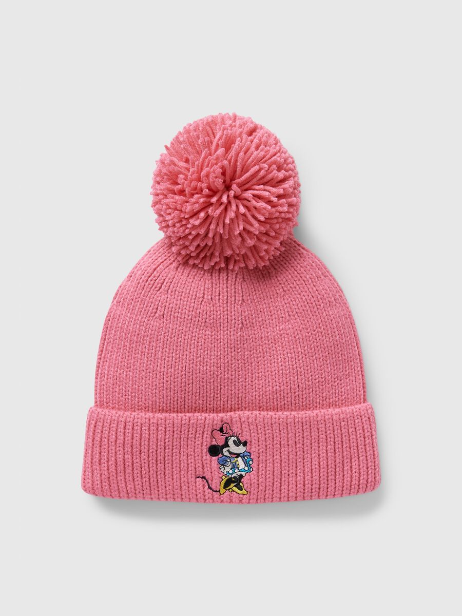 Hat with pompom and Minnie embroidery Baby Girl_0