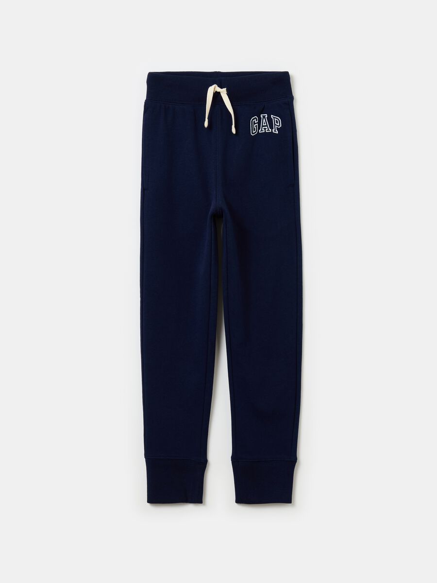 Joggers in French Terry con ricamo logo Bambino_0