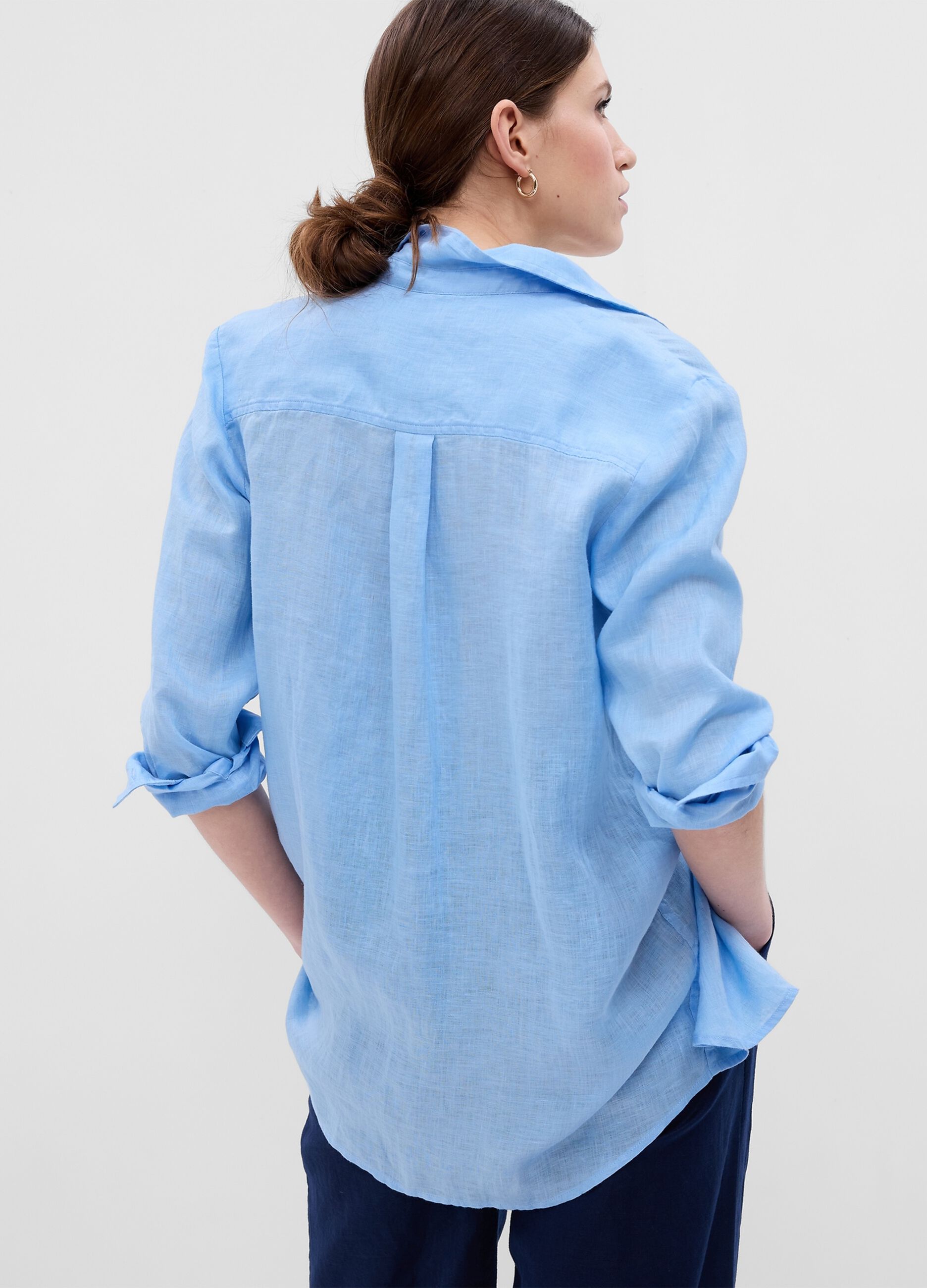 Linen shirt with pocket_1