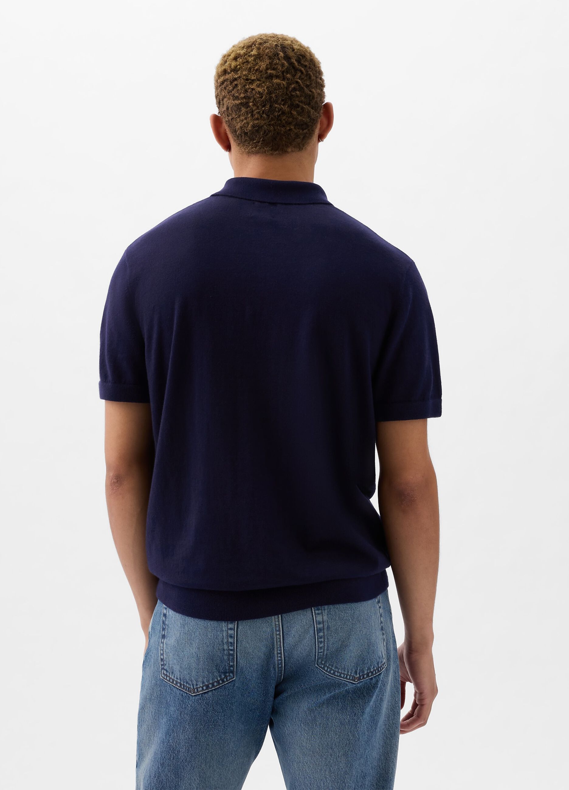 Polo shirt in cotton blend_1