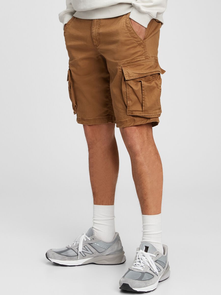 Bermuda cargo in cotone stretch Uomo_0
