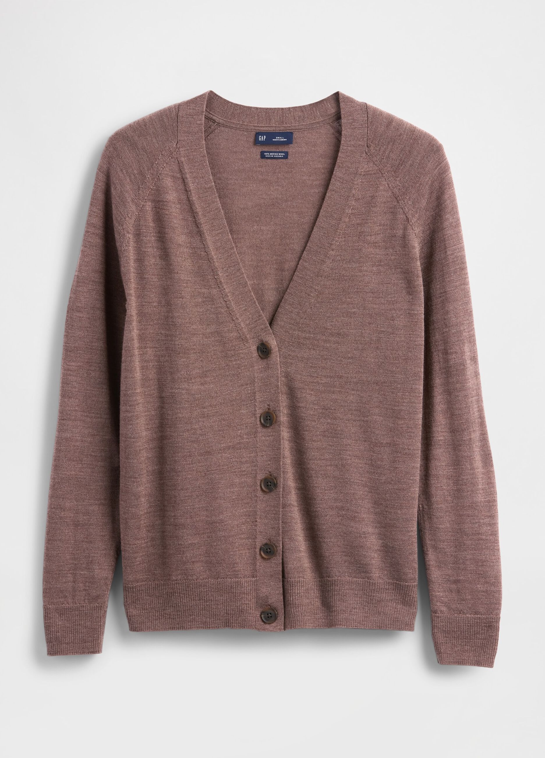 Brown wool cardigan