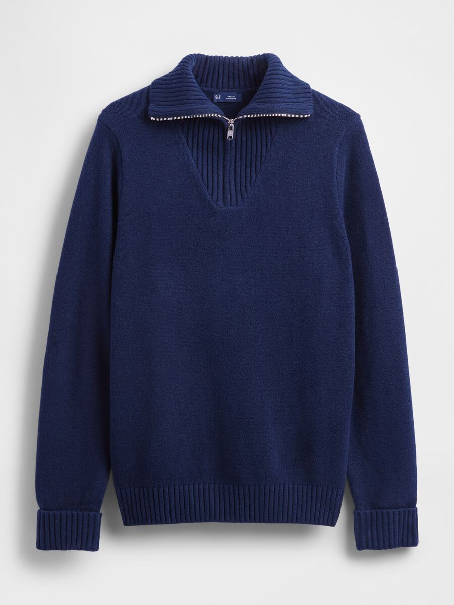 Maglione blu uomo in misto cotone Uomo_4