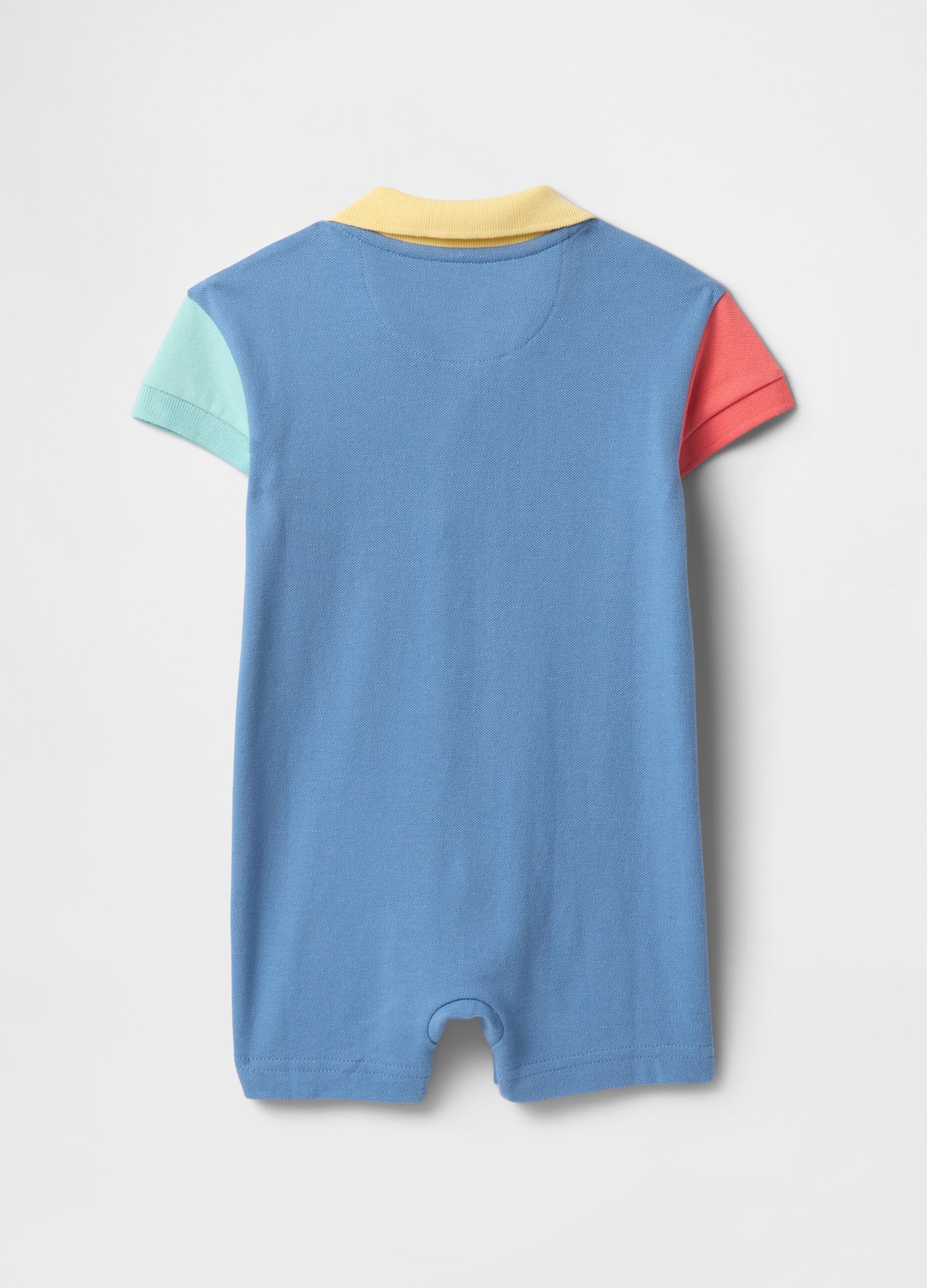 Multicolour Stretch Cotton Baby Romper GAP Kids_1
