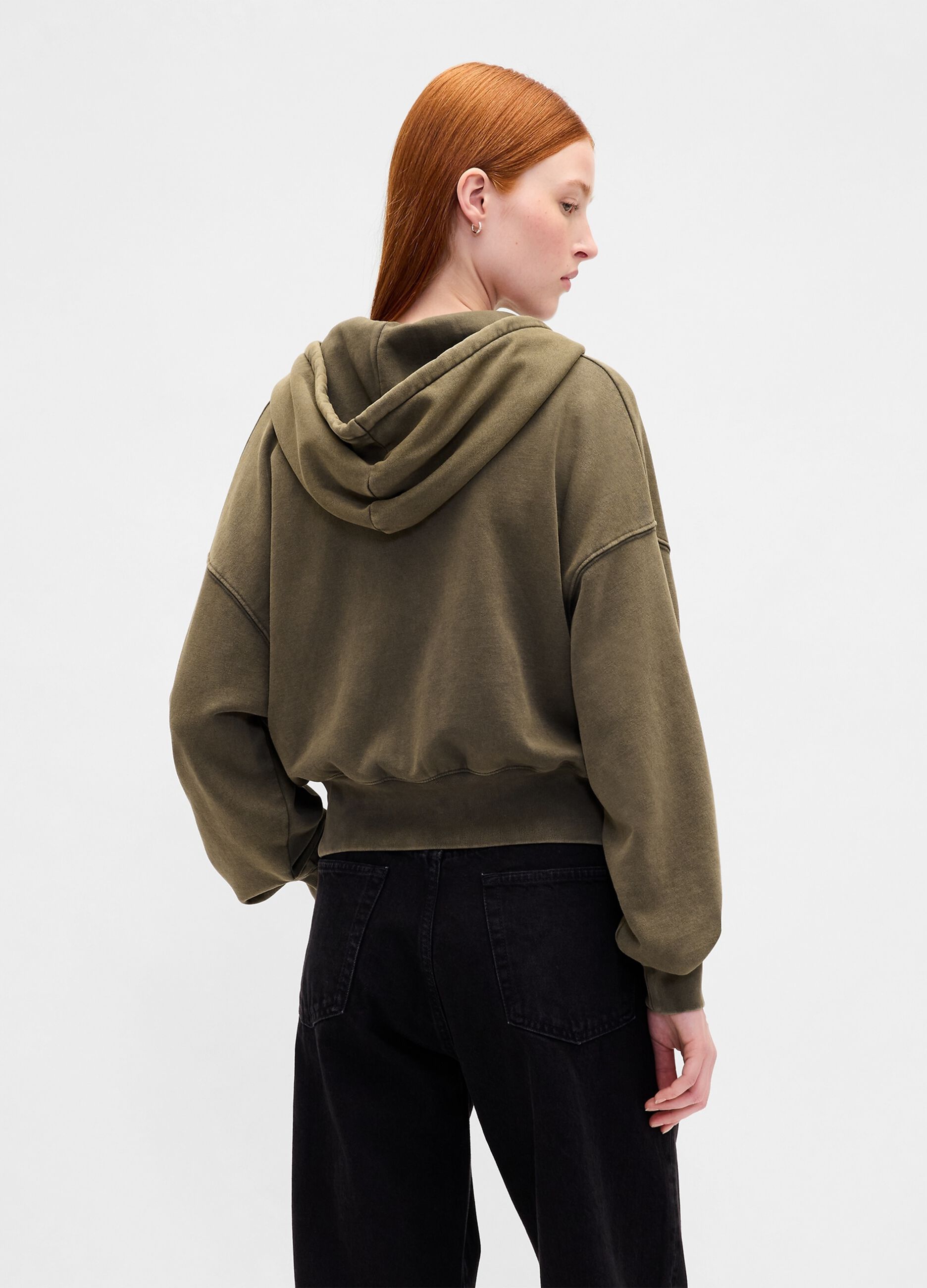 Green Hoodie with Zip