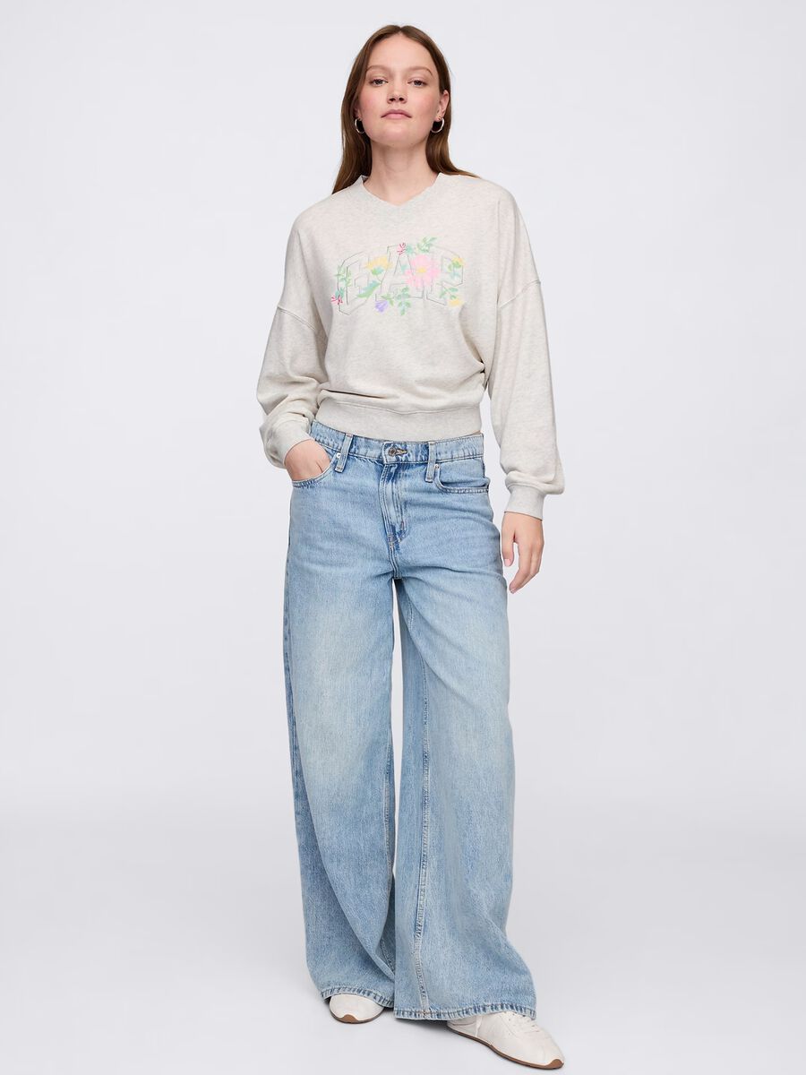 Gap Floral Embroidered Sweatshirt Woman_1