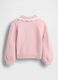 Maglione rosa con colletto da bambina_2