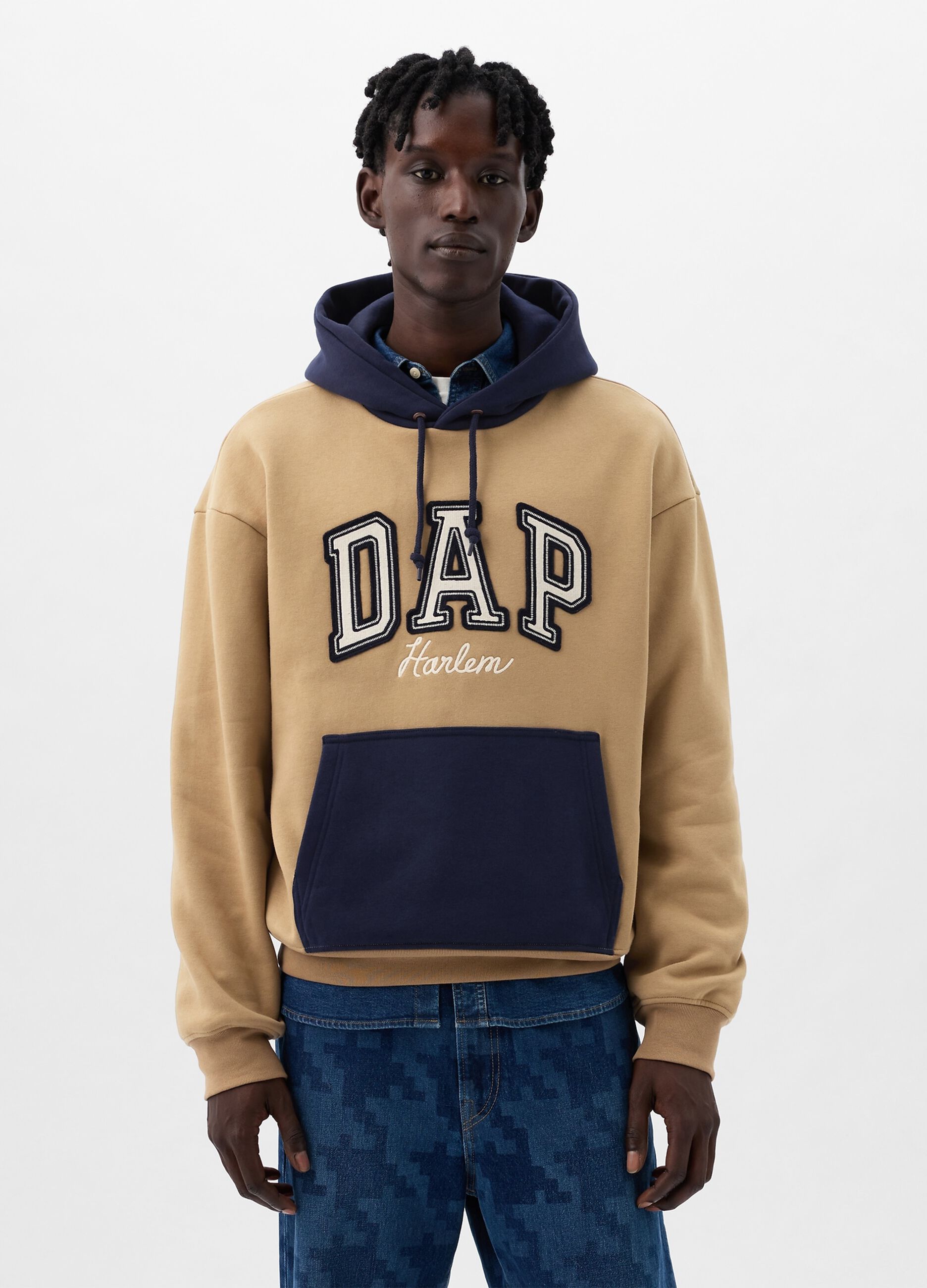 DAP x GAP Felpa con cappuccio e ricamo logo_2