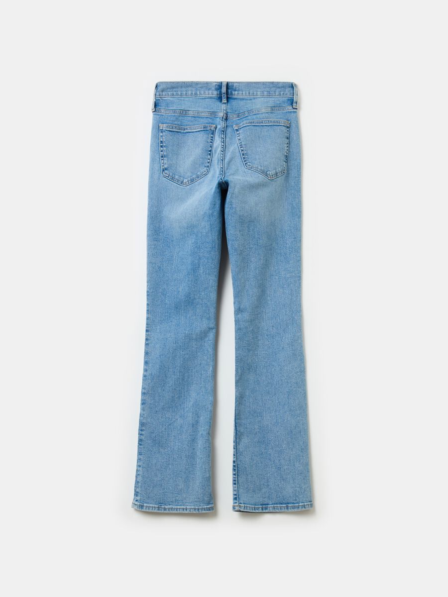 Flare-fit mini bootcut jeans with mid-rise waist Woman_5