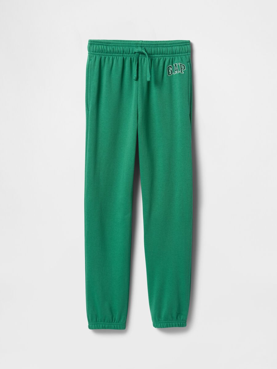 Children's green jogger trousers in cotton blend Boy_4