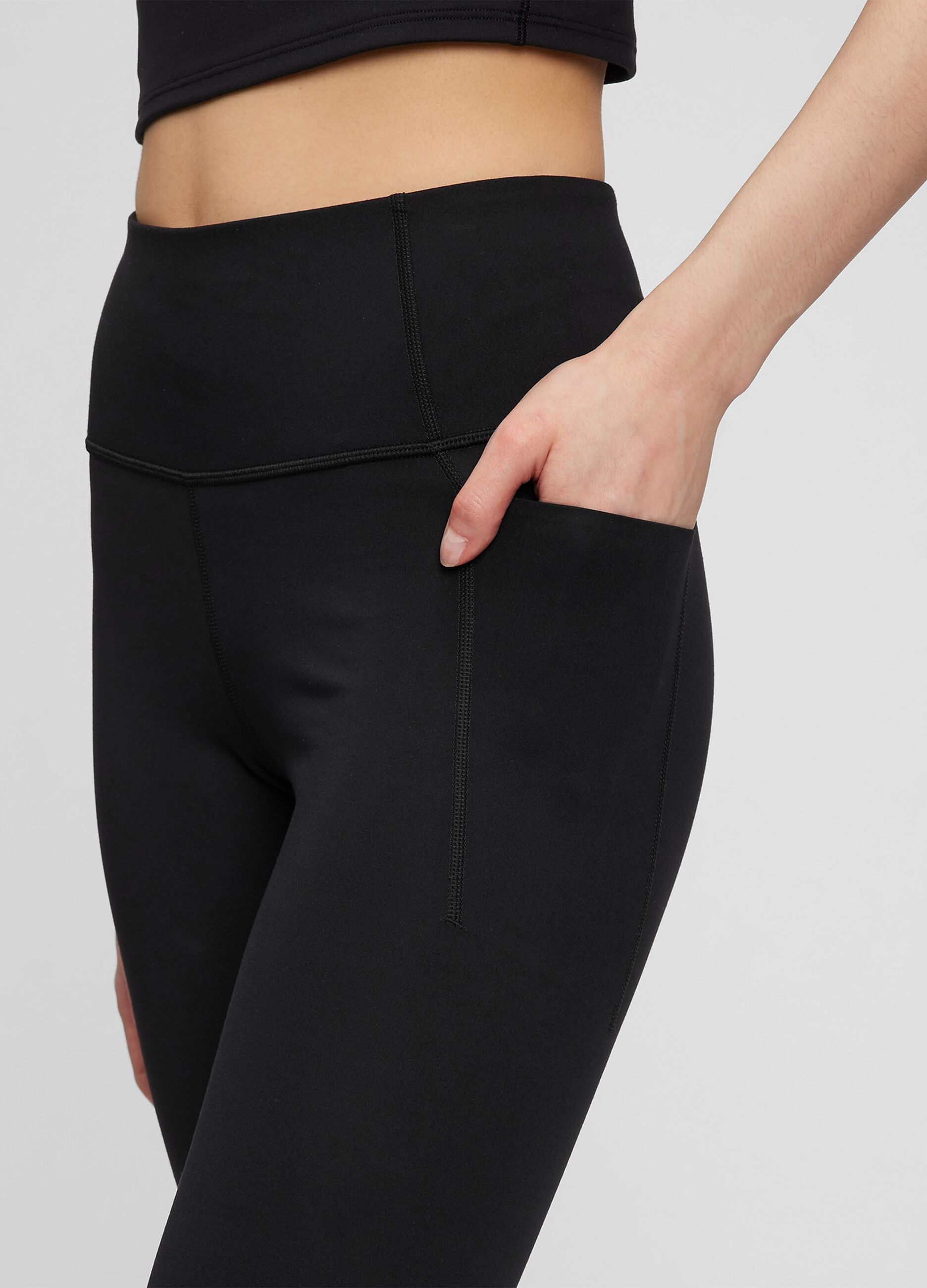 Stretch leggings with pockets