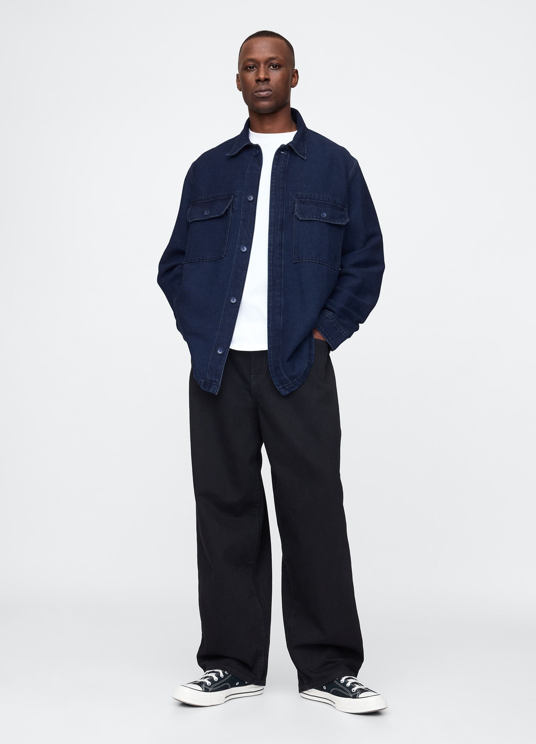 Shacket oversize in denim