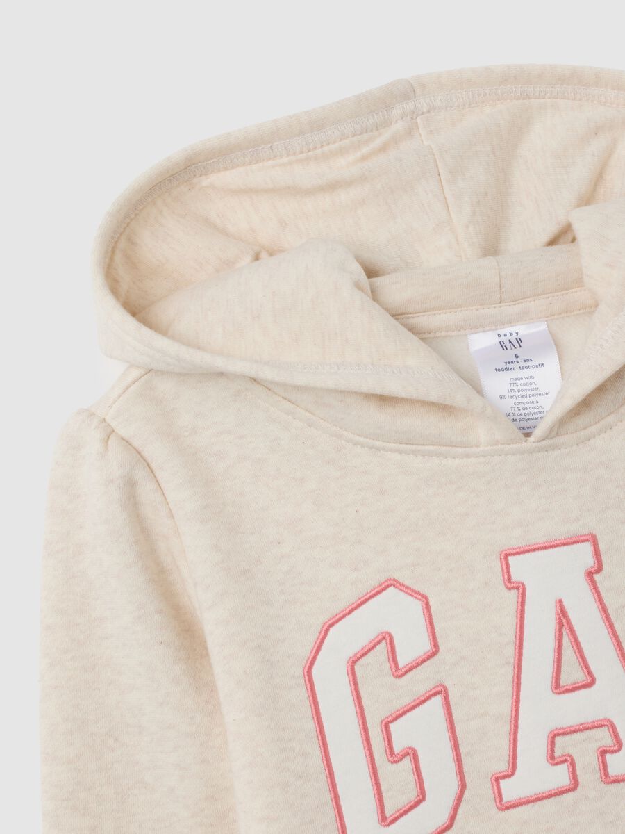 Felpa con cappuccio e patch logo Bimba_2