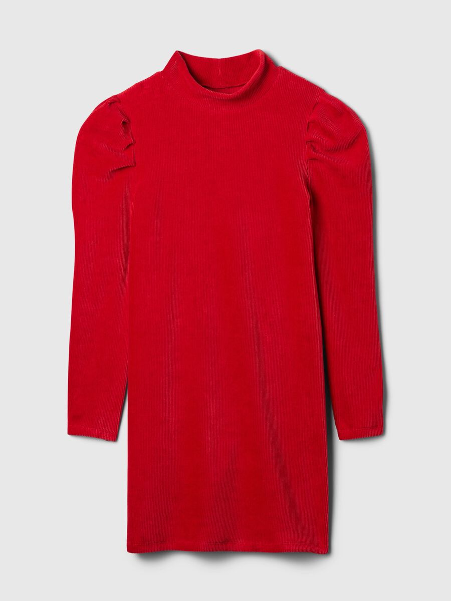 Vestito in corduroy con maniche a palloncino Bambina_2