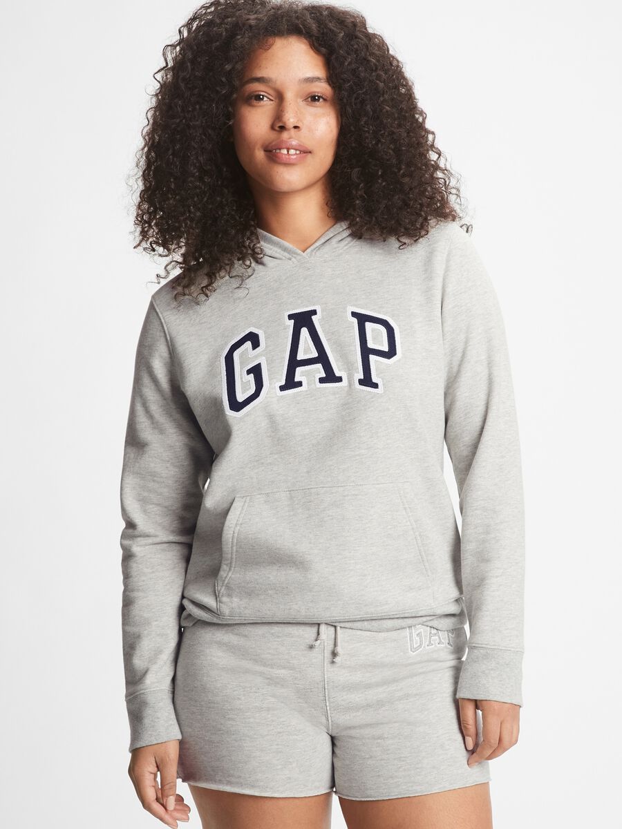 Hoodie with embroidered logo Woman_0
