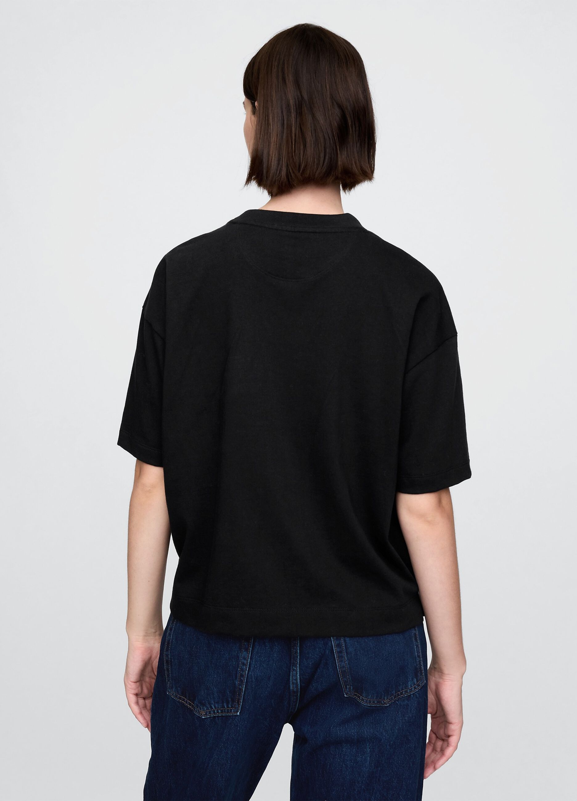 T-shirt nera GAP in cotone_2