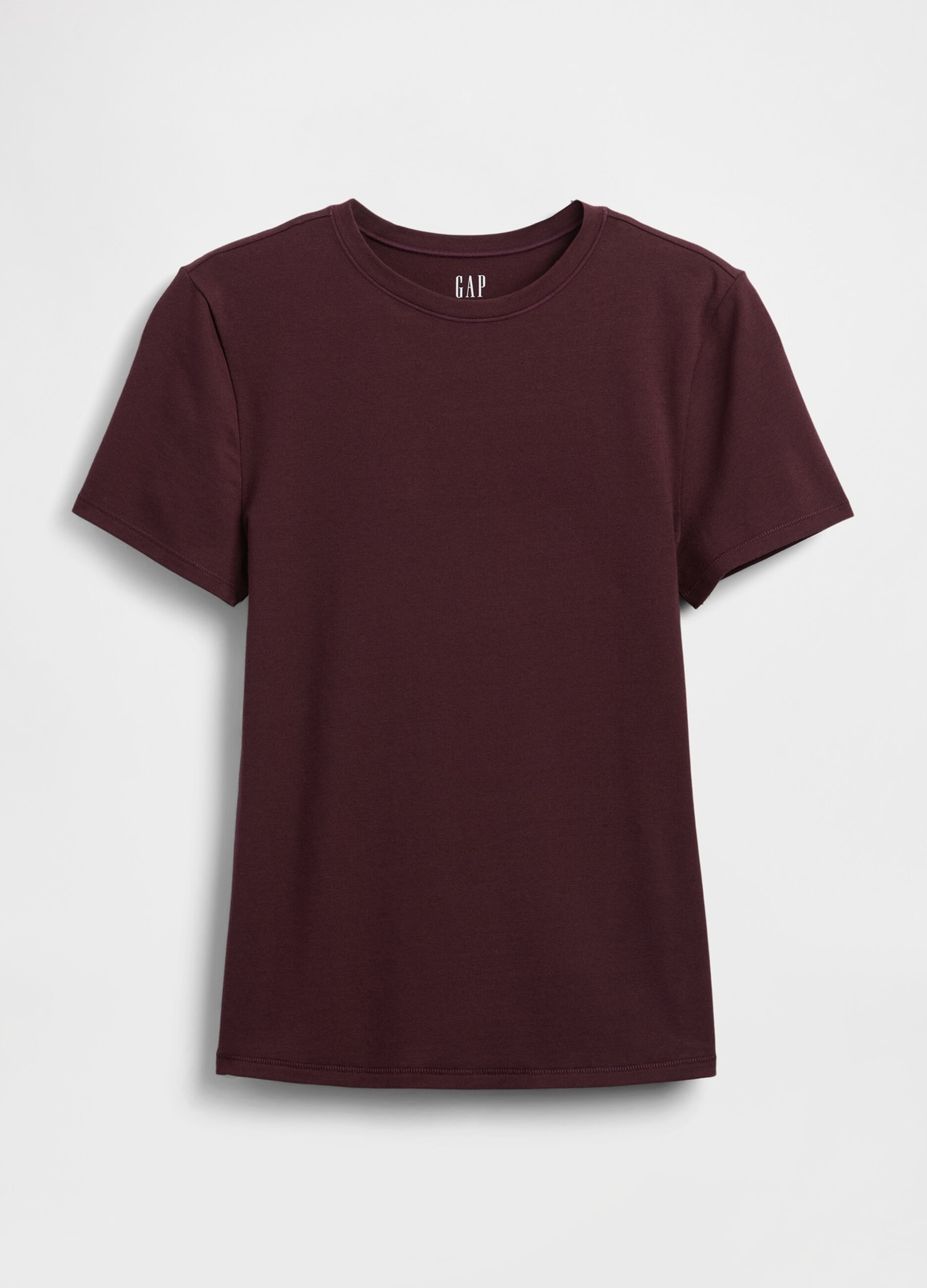 T-shirt viola elasticizzata a maniche corte_4