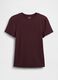 T-shirt viola elasticizzata a maniche corte_4