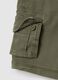Stretch cotton cargo Bermuda shorts_3