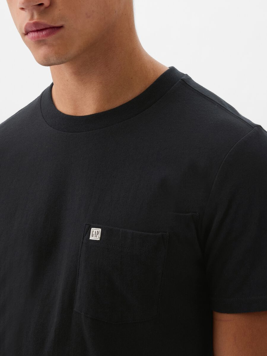 T-shirt in cotone con tasca Uomo_1