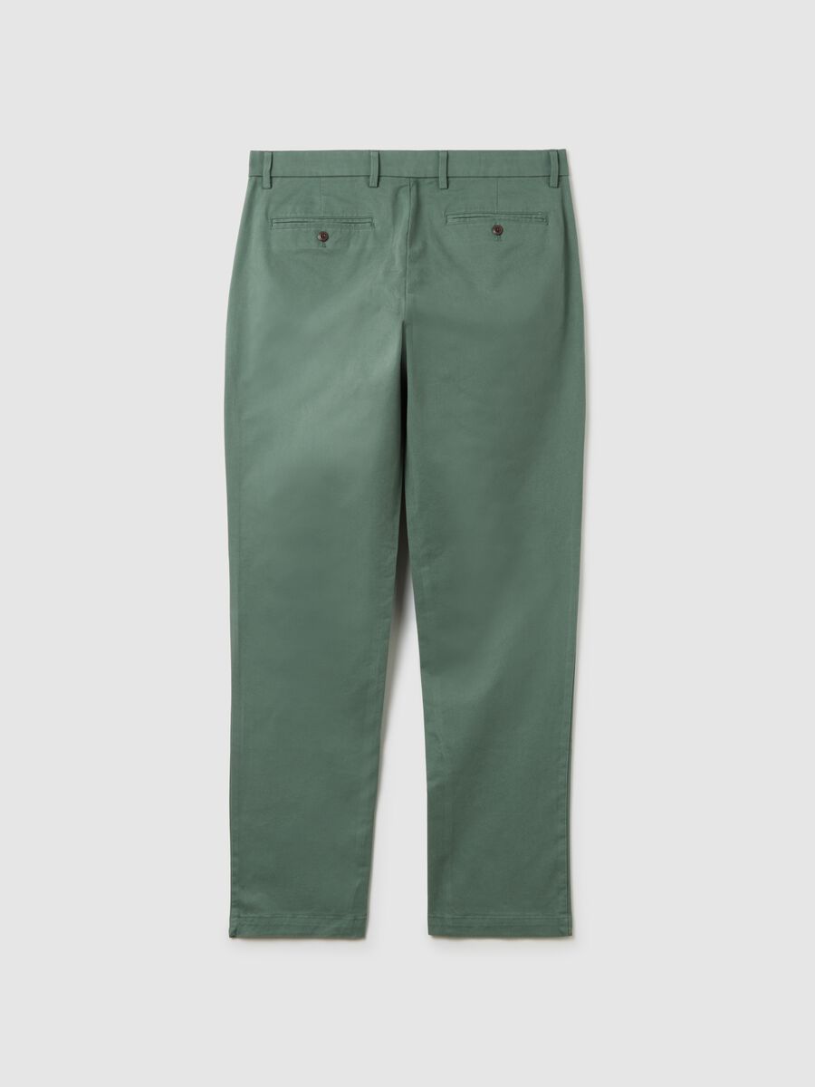 Stretch cotton chinos Man_4