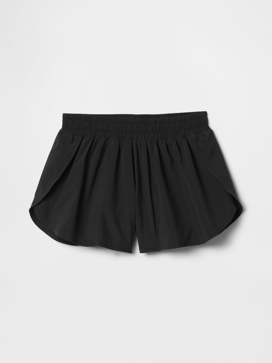 Shorts neri elasticizzati Bambina_3