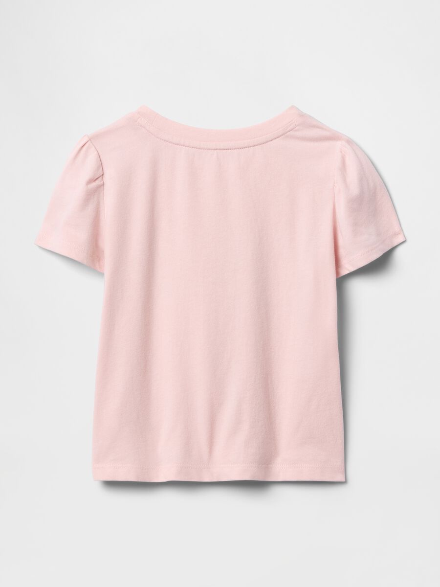 T-shirt rosa a maniche corte in cotone GAP Kids Bimba_1