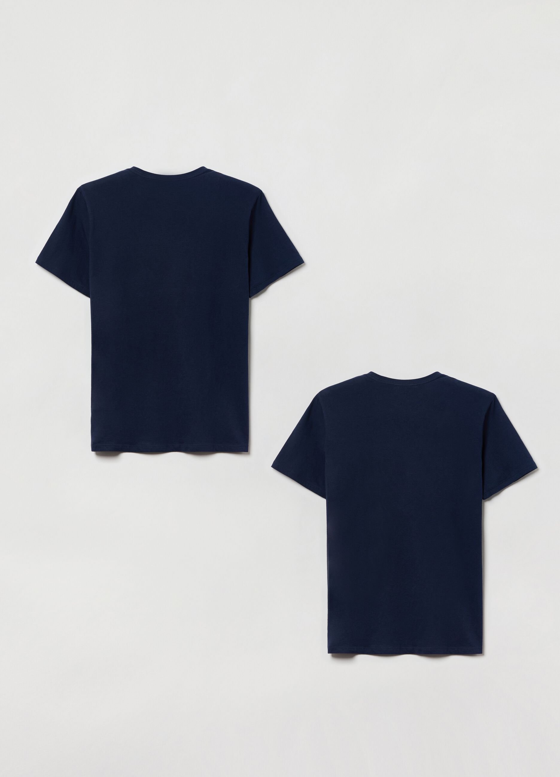Two-pack T-shirts with micro logo print