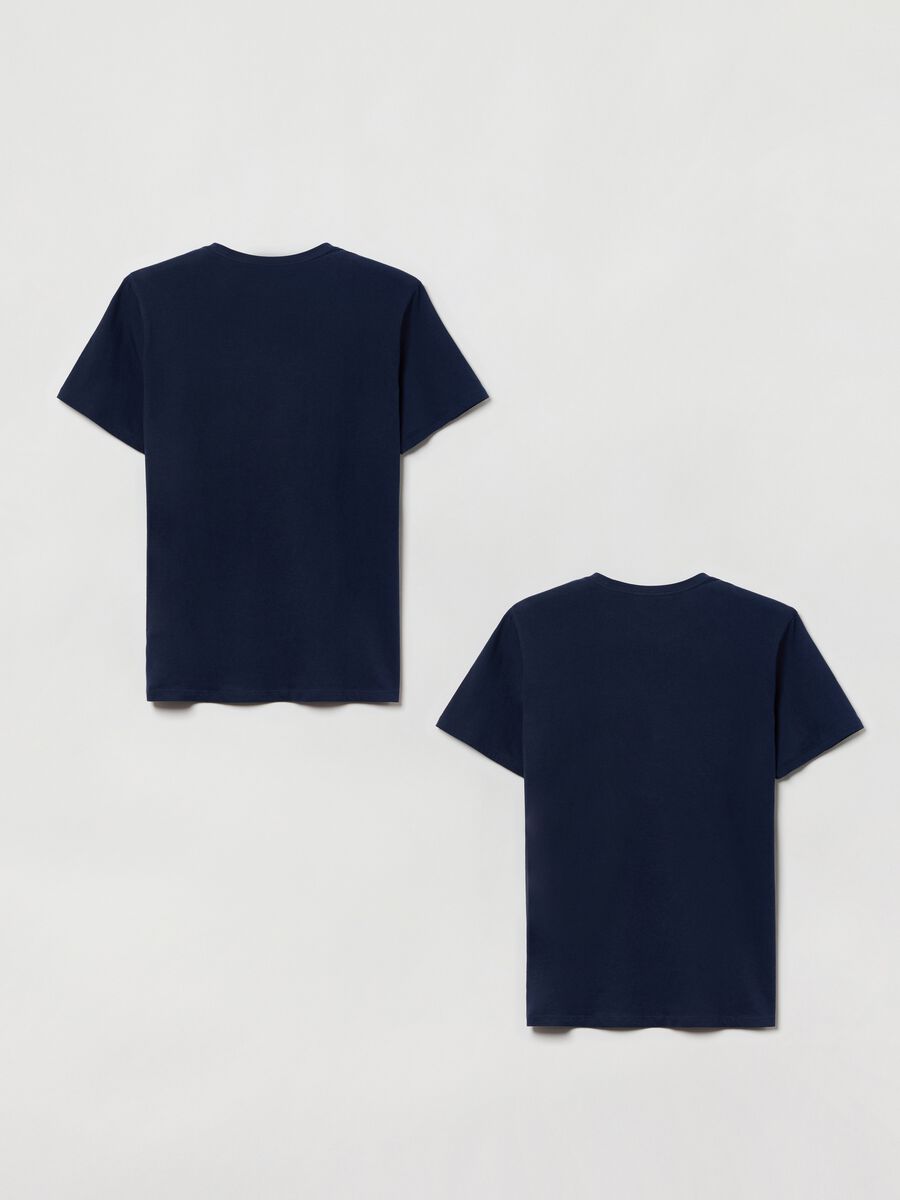 Two-pack T-shirts with micro logo print Man_1