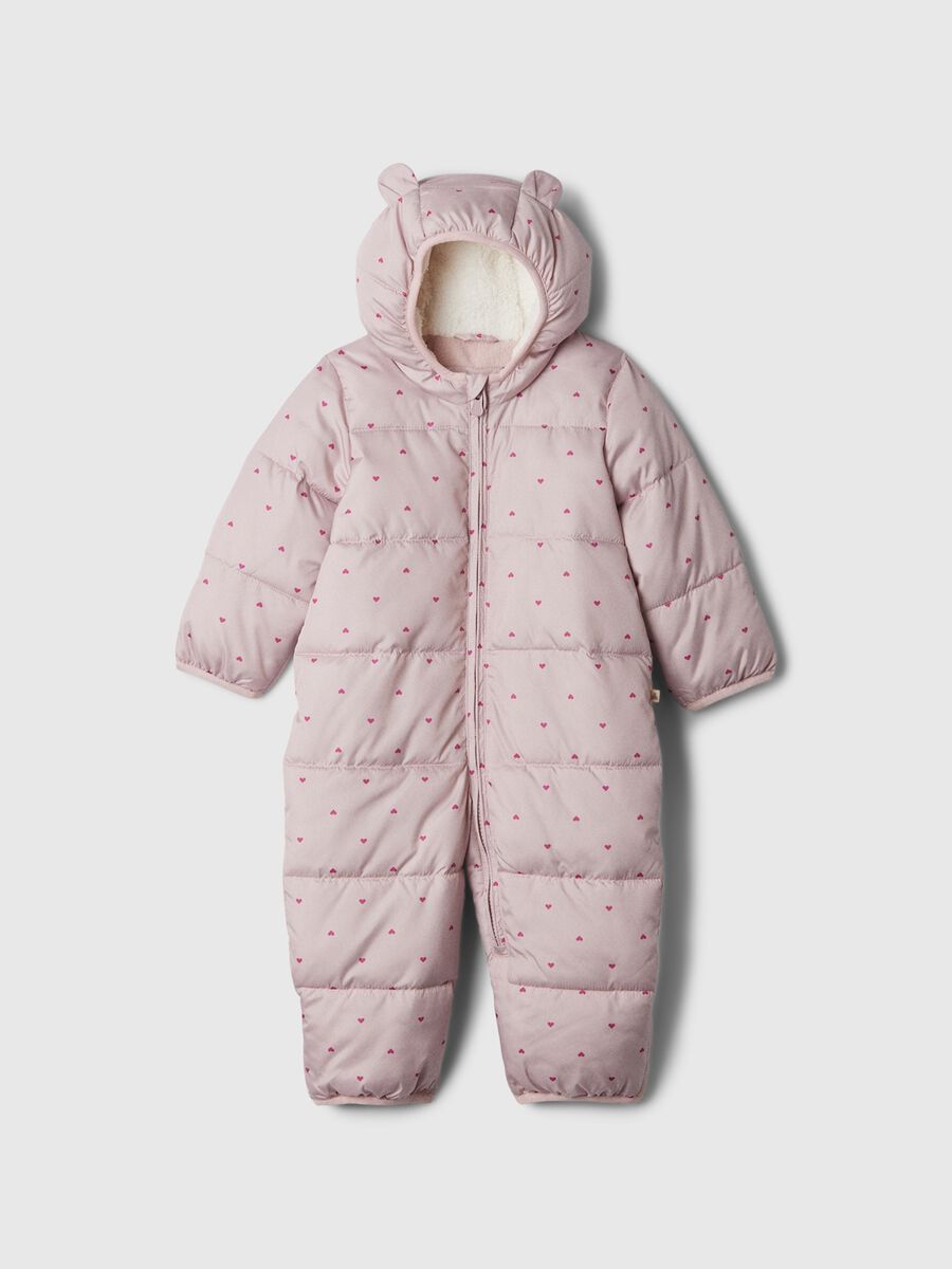 Tutina con cappuccio e interno in sherpa Neonato_0