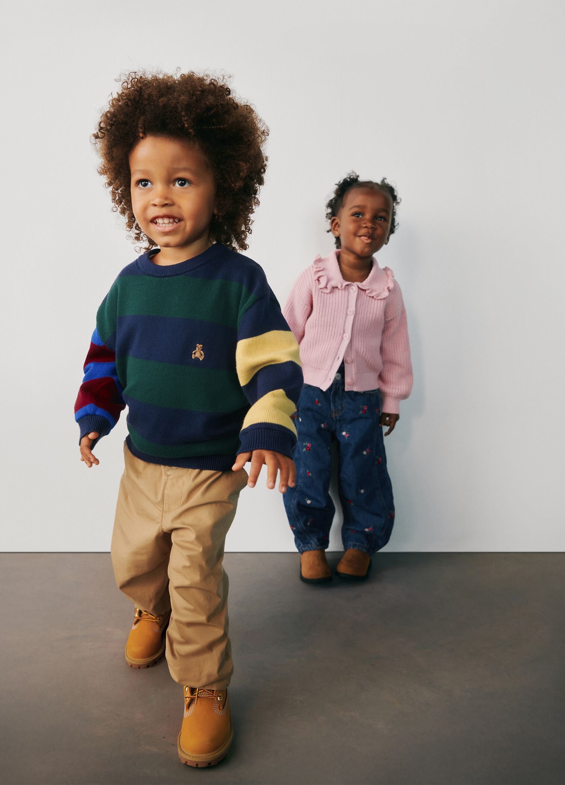 Maglione a righe in cotone