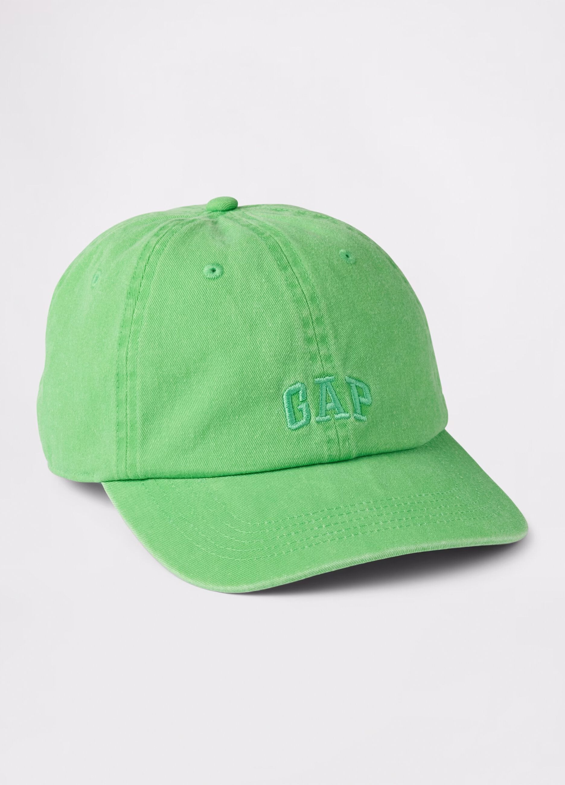 Cappello da baseball verde in cotone