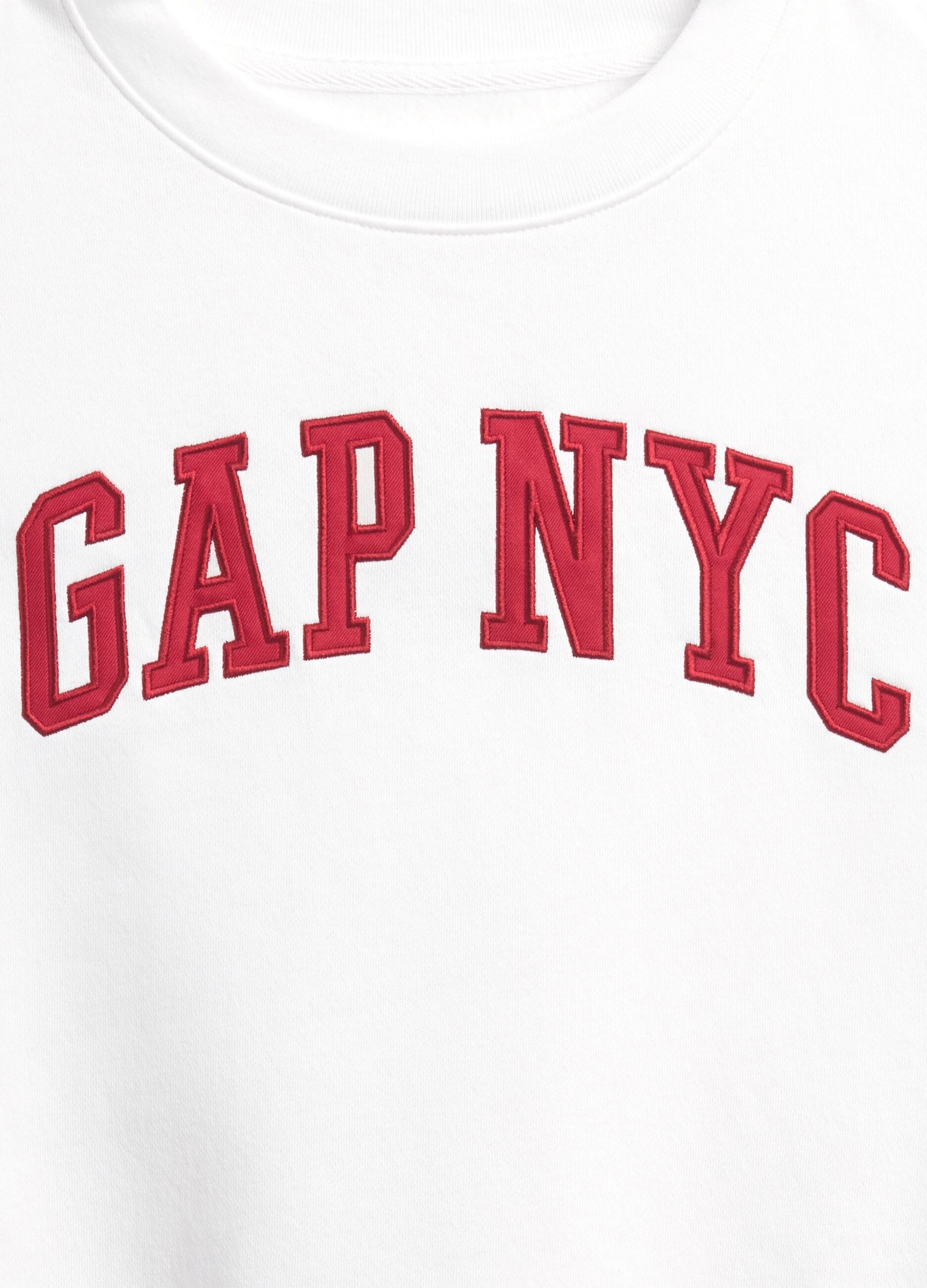 Felpa bianca con logo GAP NYC_4