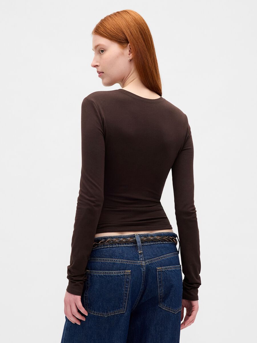 Maglia a maniche lunghe elasticizzata Donna_1