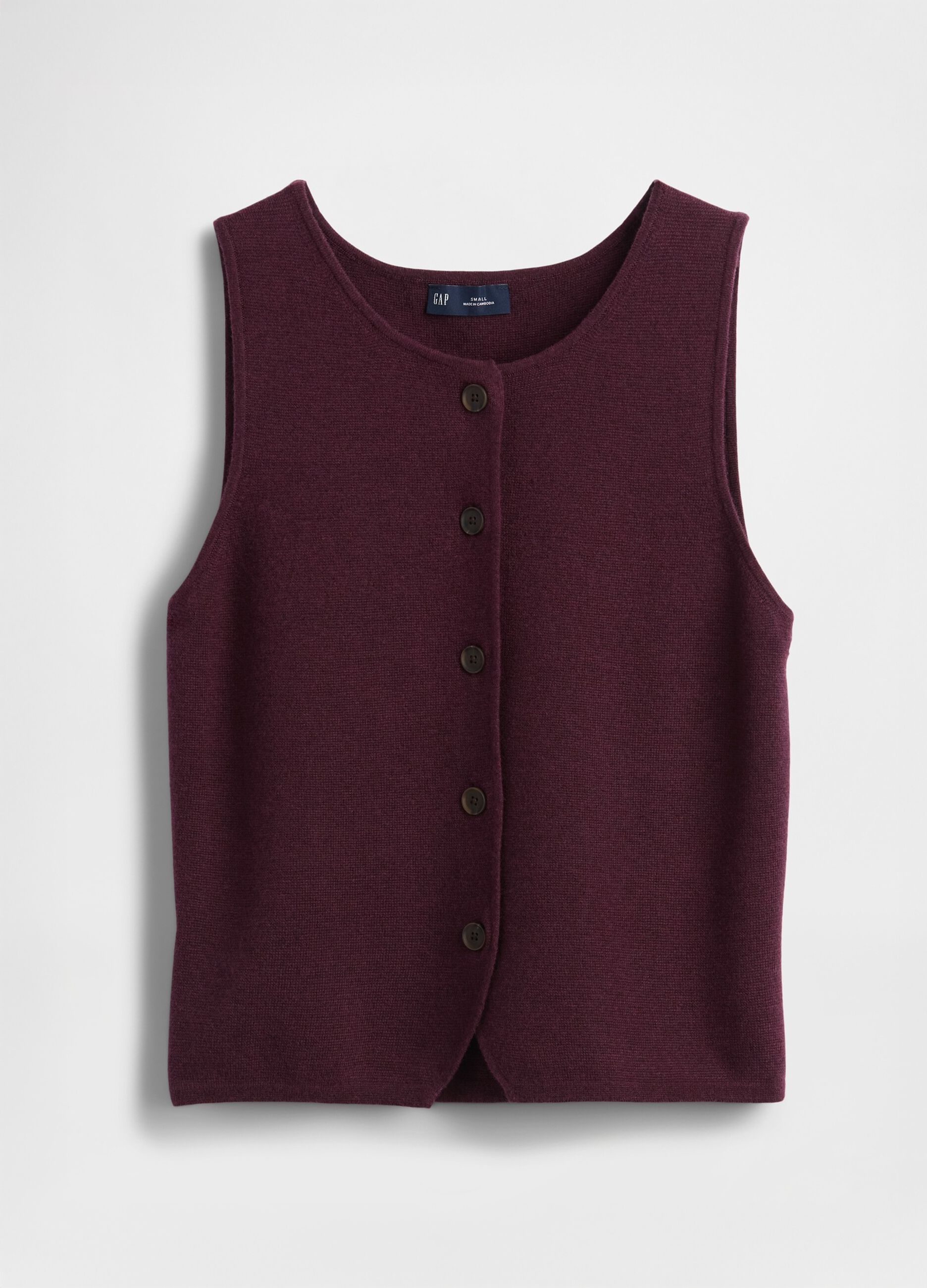 Gilet viola in misto fibre_3