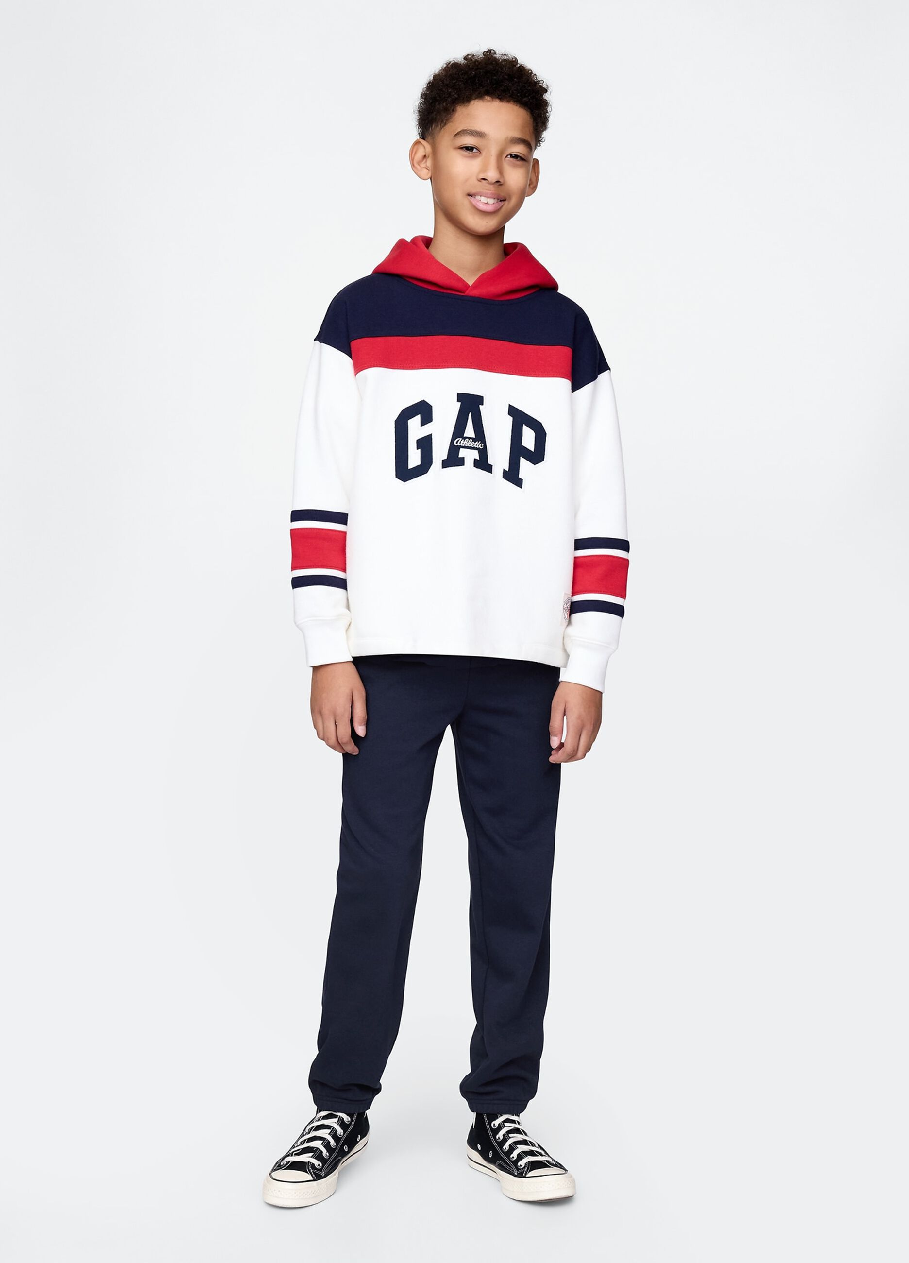 Pantaloni blu navy GAP Kids in misto cotone