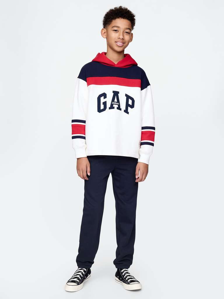 Pantaloni blu navy GAP Kids in misto cotone