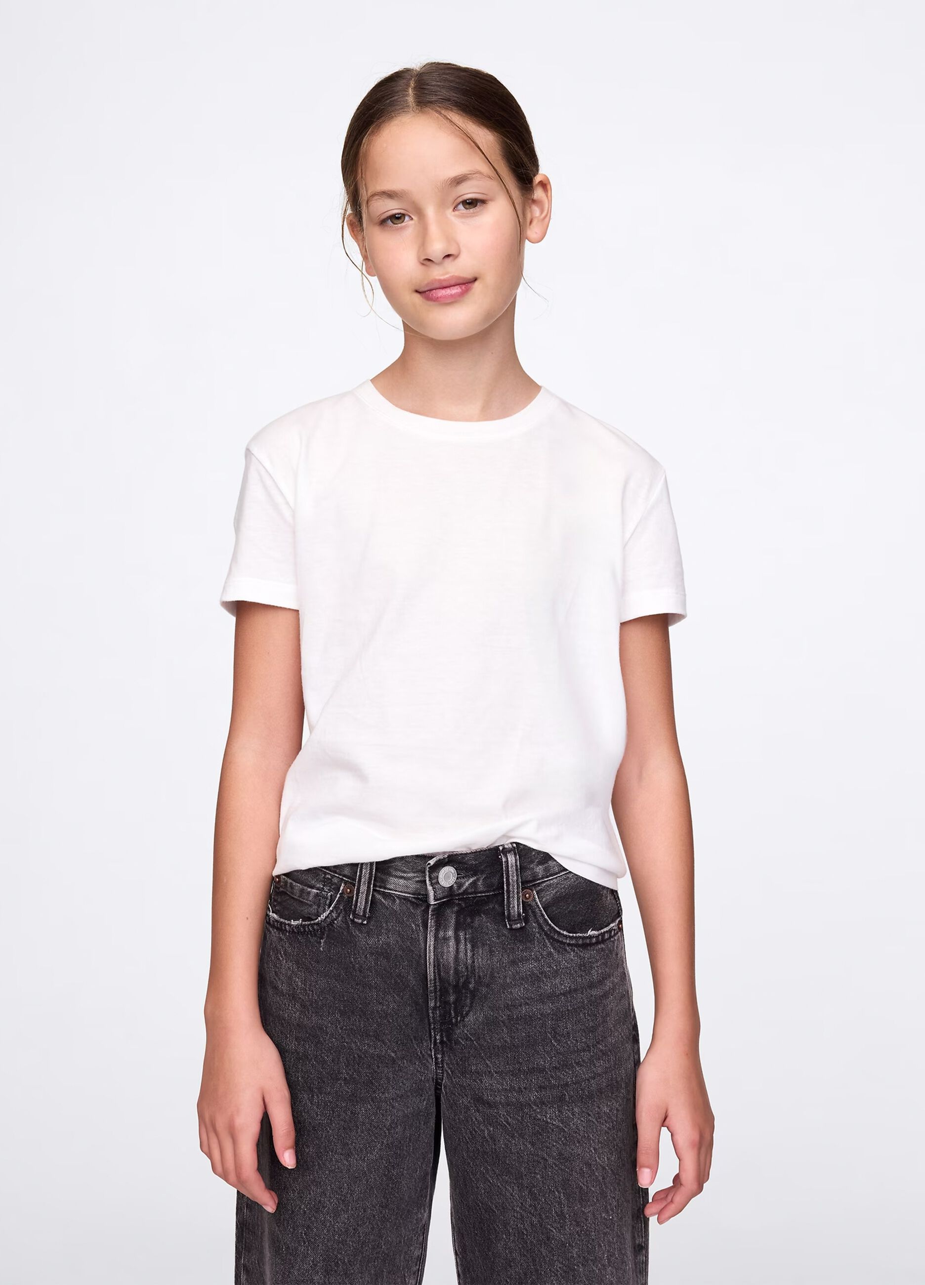 T-shirt bianca in cotone