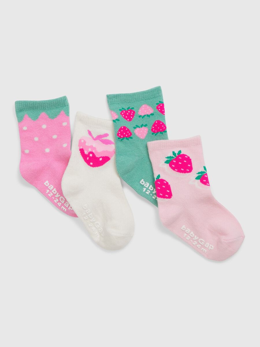 Four-pair pack cotton socks Toddler Girl_0