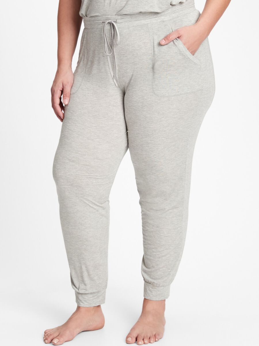 Pyjama trousers with drawstring Woman_2