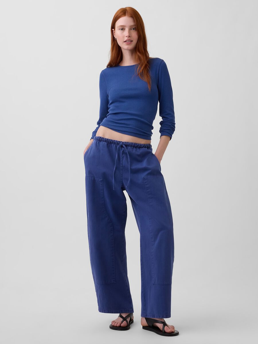 Pure Cotton Trousers Woman_0