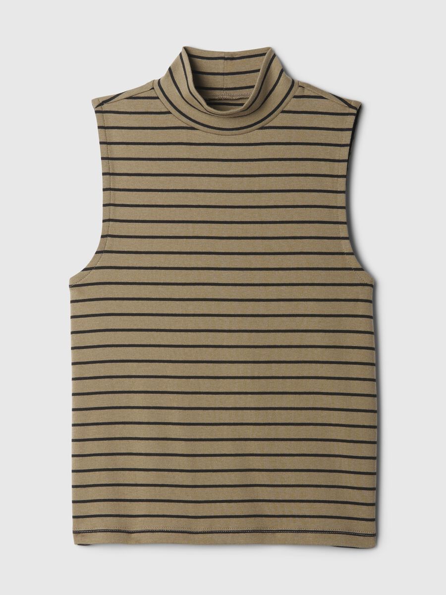 Top smanicato mock neck Donna_4