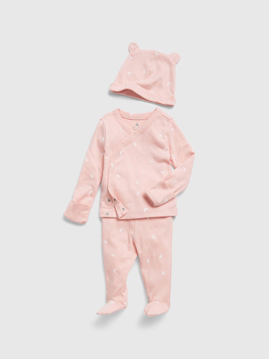 Newborn outfit in cotton with moon print Newborn_1