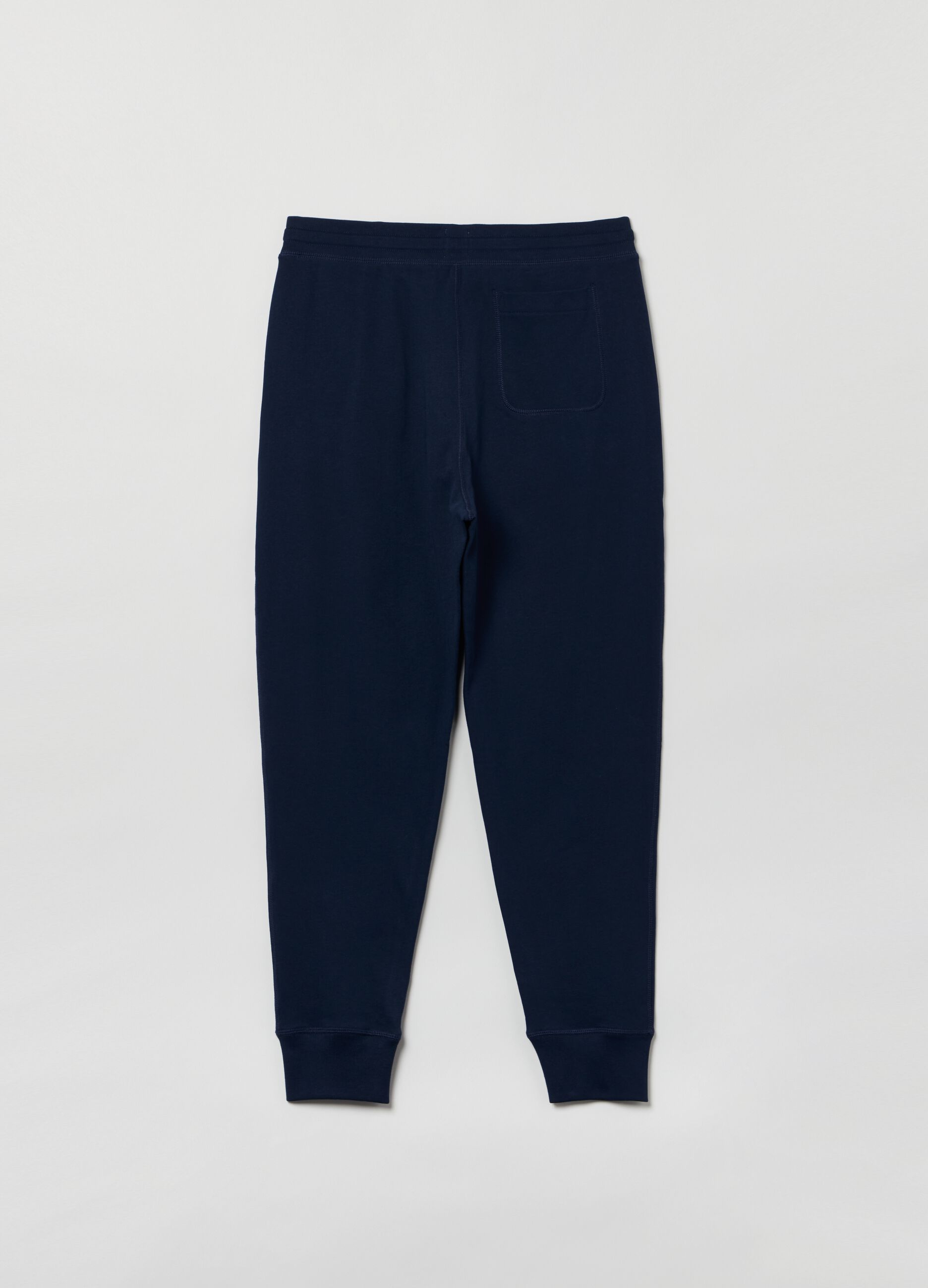 French terry joggers with embroidered logo_1